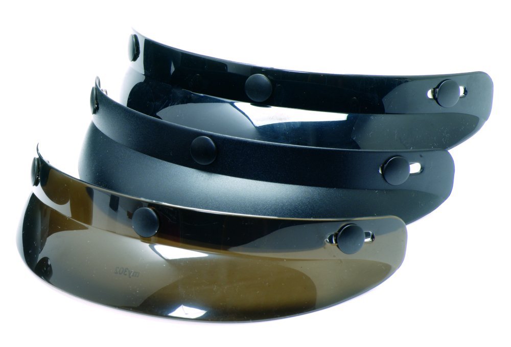 3 Snap Universal Shorty Visor - 3 Colors - Helmet Accessories - 01-001-DS