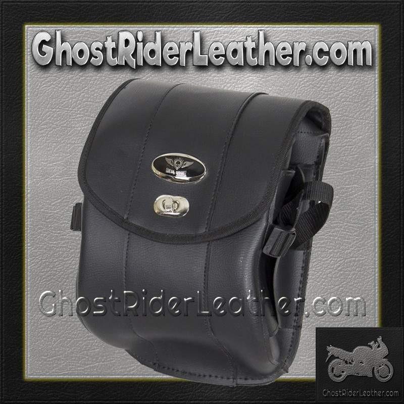 Decorative Motorcycle Leather Sissy Bar Bag with Gun Holster - SKU SB86-DA-DL - Image 4