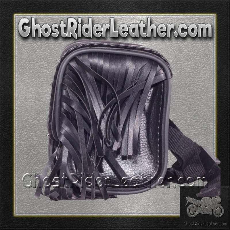 Motorcycle Tool Bag - PVC - Fringe - Fork Bag - 10 Inches - TB3000-12-DL - Image 9