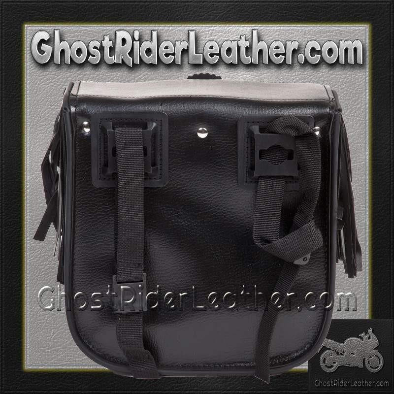 Motorcycle Sissy Bar Bag with Fringe For Motorcycle Storage - SKU SB5004-DL - Image 4