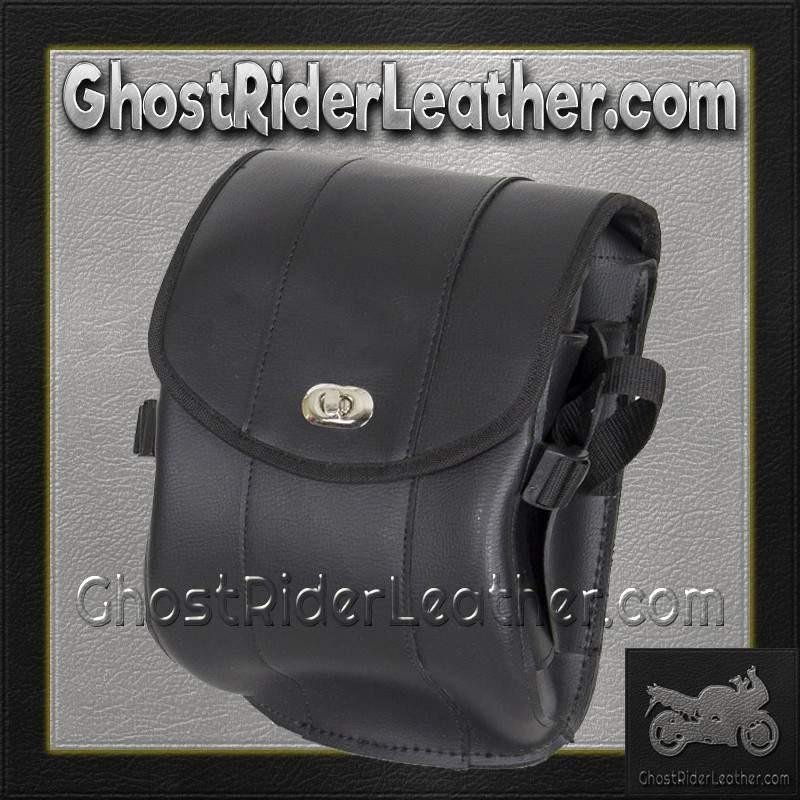 Plain PVC Motorcycle Sissy Bar Bag with Gun Holster - SKU SB86-DL - Image 4