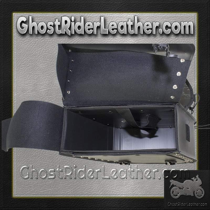 Saddlebags - PVC - Studs - Gun Pockets - Zip Off - SD4090-PV-DL - Image 8