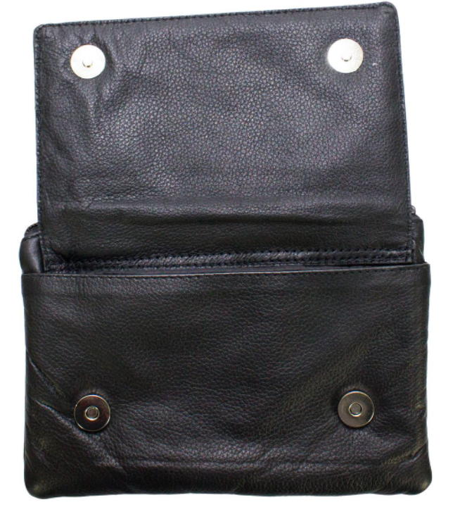Leather Belt Bag - Purple - Heart Wings Design - Handbag - BAG35-EBL1-PURPLE-DL - Image 3