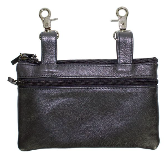 Leather Belt Bag - Purple - Sugar Skull Design - Handbag - BAG35-EBL19-PURP-DL - Image 4