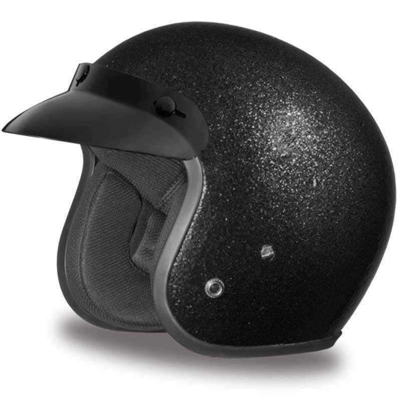 DOT Motorcycle Helmet - Metal Flake - Choice of Colors - Open Face - DC7-A-DH - Image 8