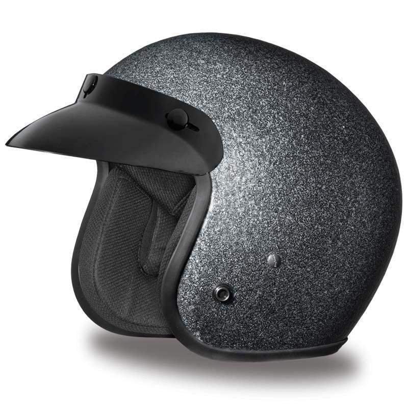 DOT Motorcycle Helmet - Metal Flake - Choice of Colors - Open Face - DC7-A-DH - Image 3