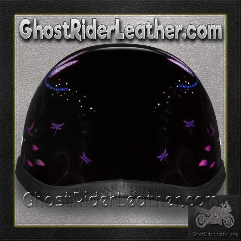 Novelty Motorcycle Helmet - Dragonfly - Eagle Shorty - 6002DF-DH - Image 11