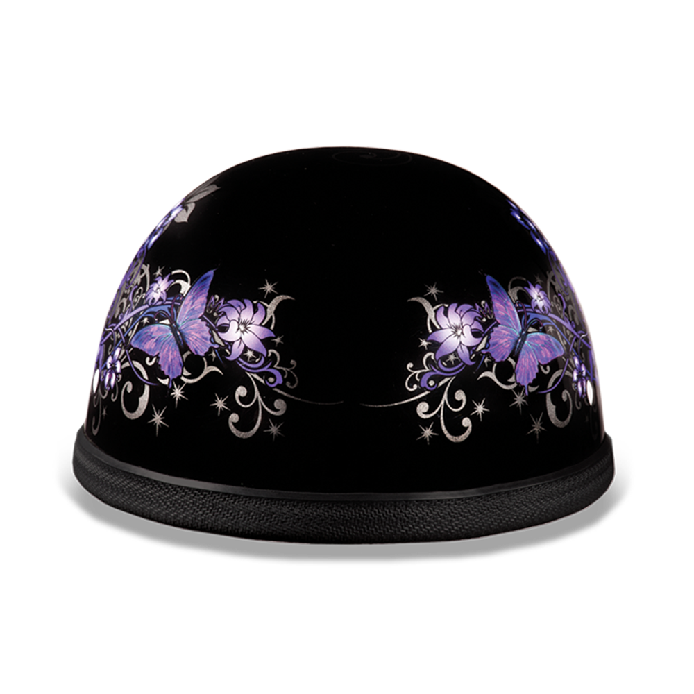 Novelty Motorcycle Helmet - Butterflies - Eagle Shorty - 6002B-DH - Image 3