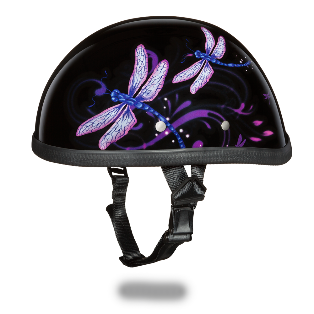 Novelty Motorcycle Helmet - Dragonfly - Eagle Shorty - 6002DF-DH - Image 5