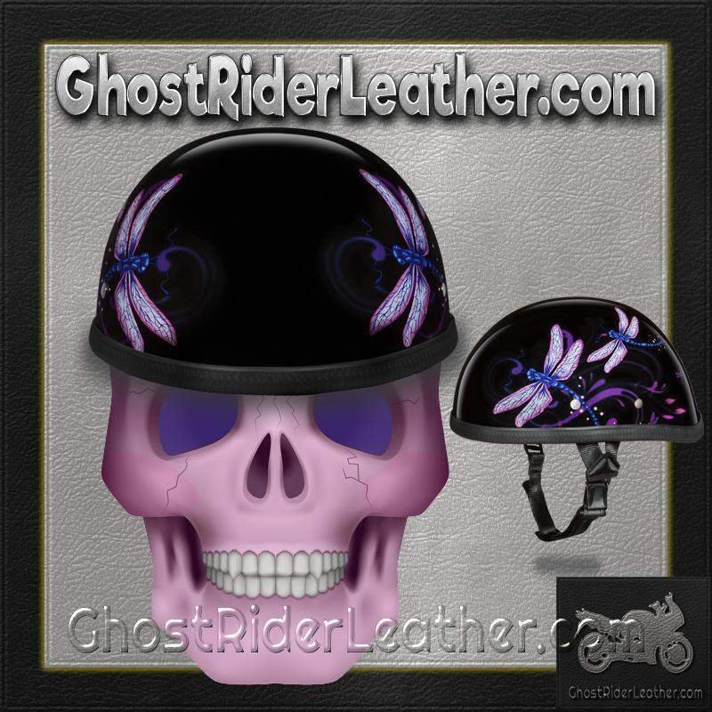 Novelty Motorcycle Helmet - Dragonfly - Eagle Shorty - 6002DF-DH - Image 10