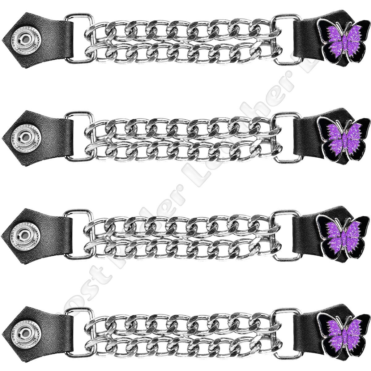 Set of Four Butterfly Vest Extenders - Purple - AC1136-PURPLE-DL