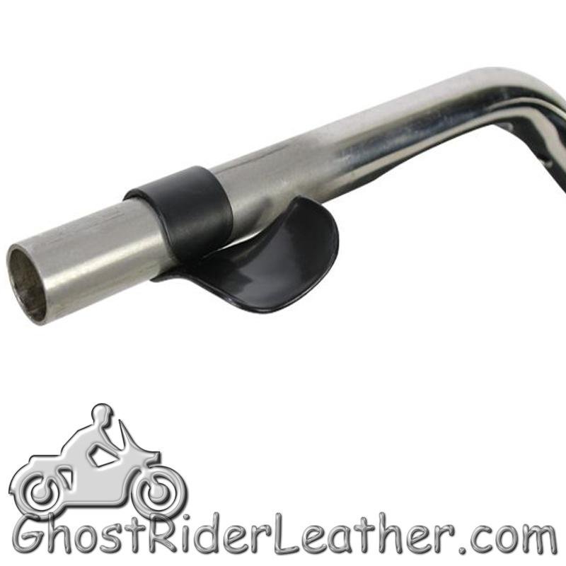 Black Plastic Motorcycle Handlebar Wrist Rests - You Get Two - GRL-AC150-DL