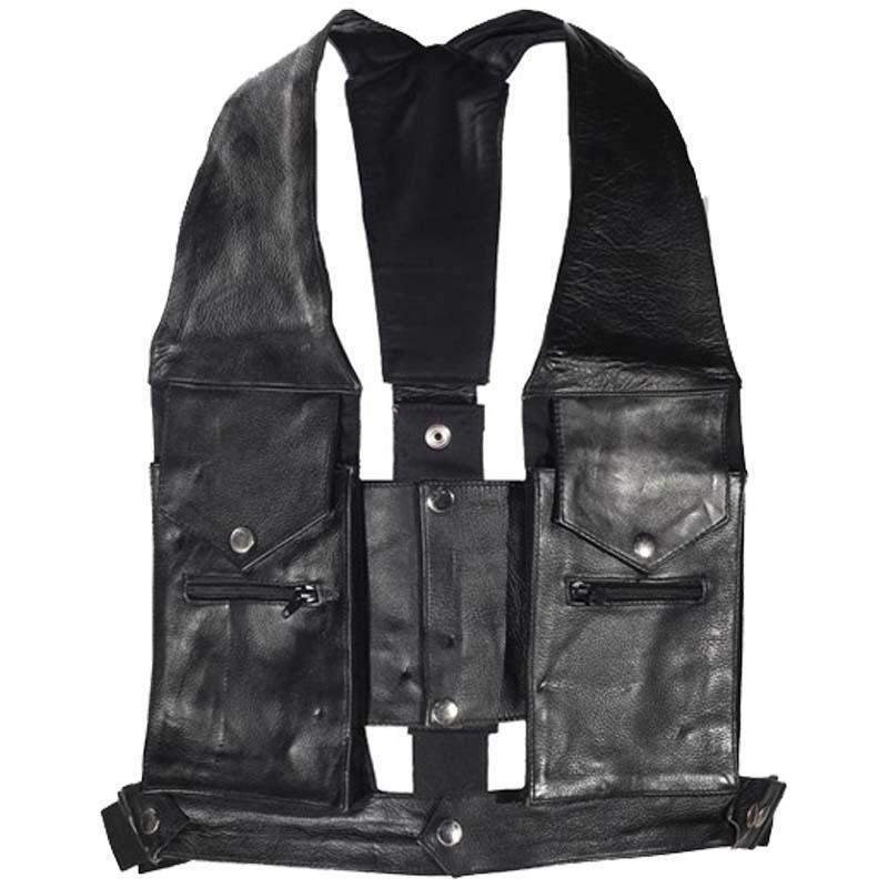 Leather Pocket Vest - Men's - Commando - AC1888-DL