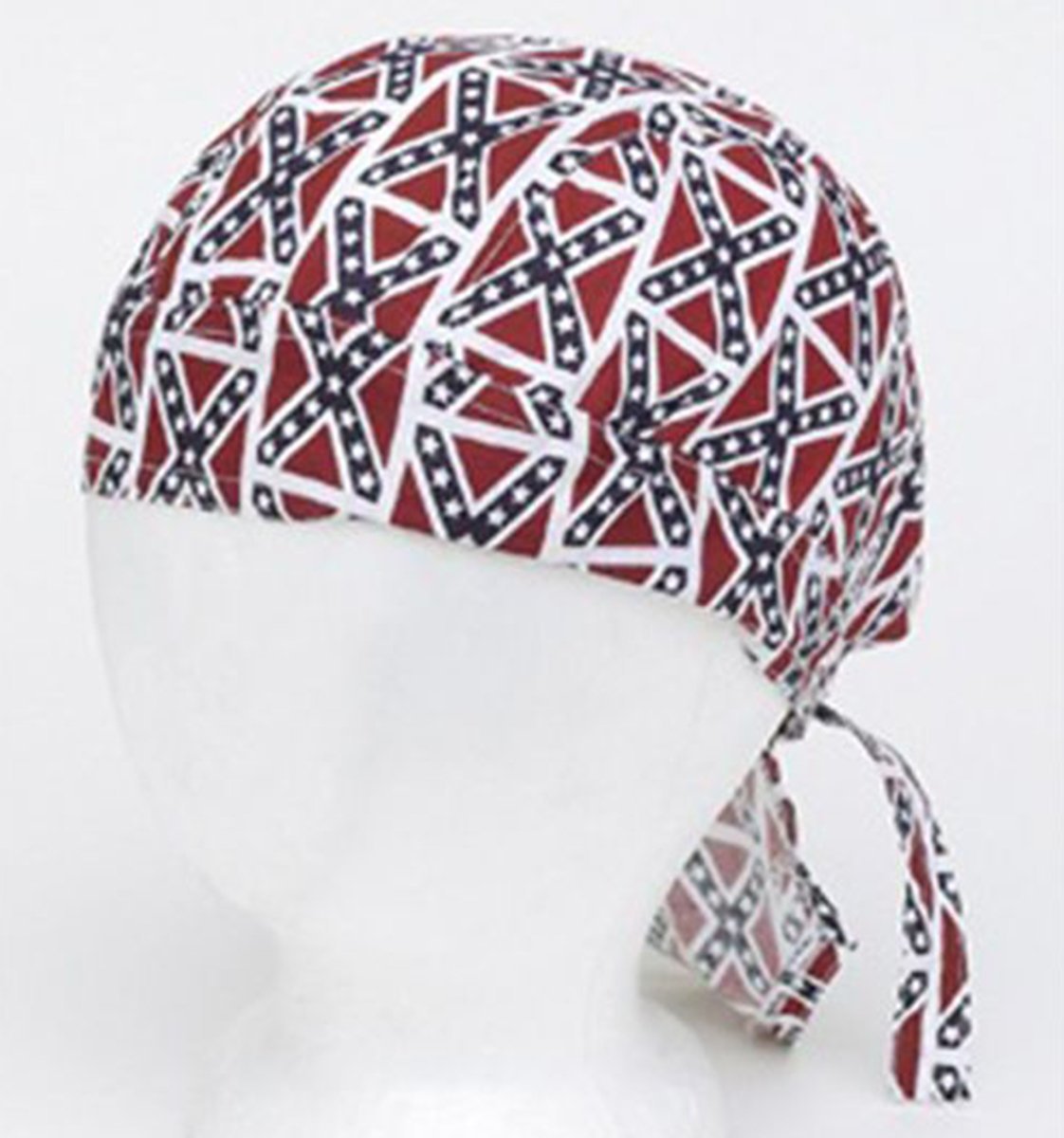 12 Rebel Flag Cotton Skull Caps - Pack of 12 - Dozen - Durags - AC234-DL