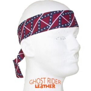 Set of Two Rebel Flag Biker Headbands - Confederate - AC9-REBEL-DL