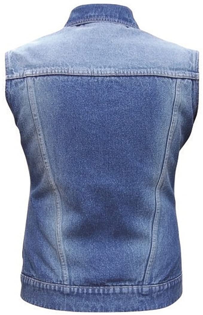 Blue Denim Vest - Women's - Rub Off Front and Back - AL2991-AL - Image 7