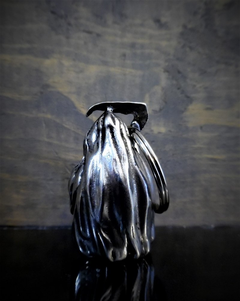 Grim Reaper - Pewter - Motorcycle Ride Bell - Made In USA - SKU BB54-DS - Image 2