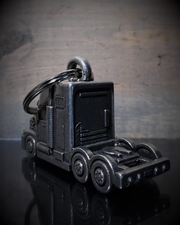 Semi Truck - Pewter - Motorcycle Spirit Bell - Made In USA - SKU BB87-DS - Image 2