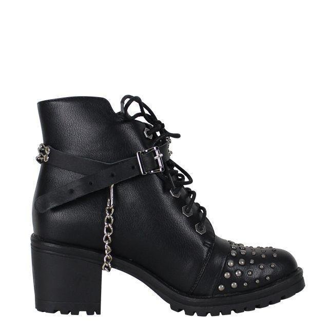 Pair of Women's Biker Boot Chains - Dark Green 4 Leaf Clover - BCN106-DL - Image 2