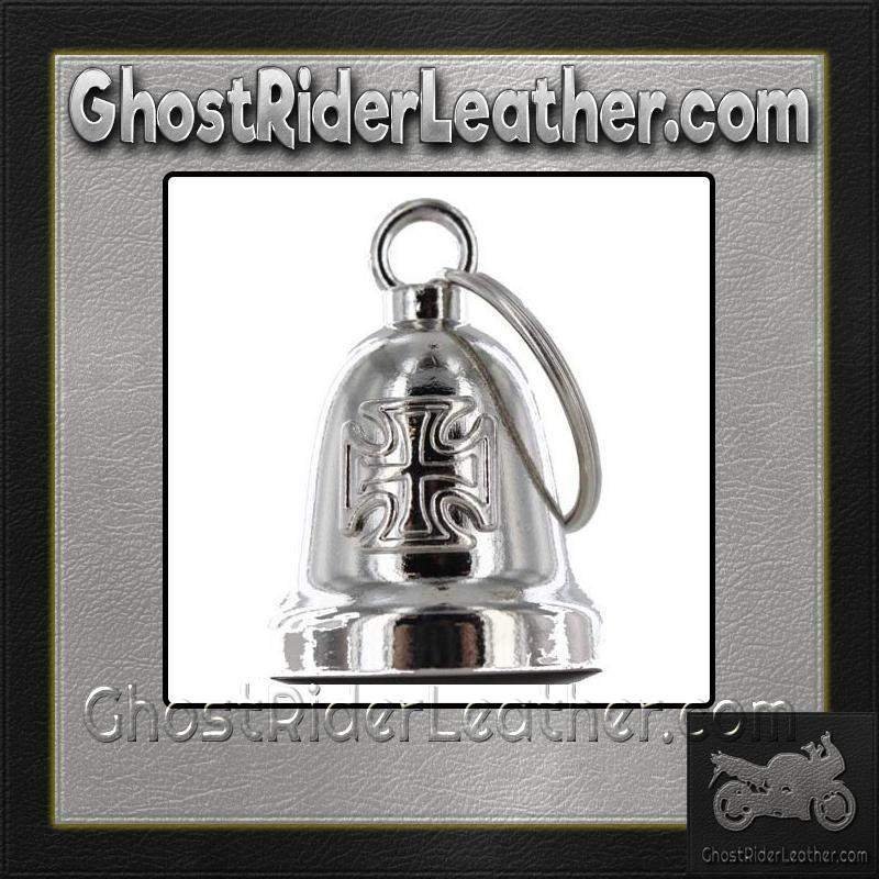 Motorcycle Ride Bell - Iron Cross - Chopper Cross - Chrome - BLC26-DL - Image 2