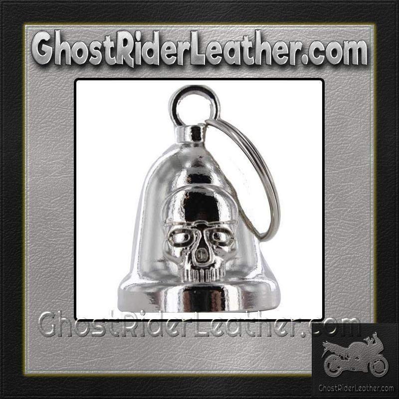 Motorcycle Ride Bell - Skull - Chrome - Guardian - BLC29-DL - Image 2