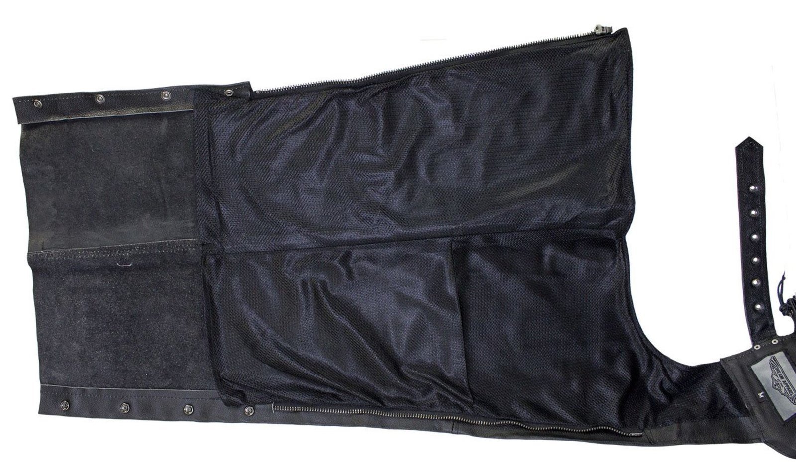 Leather Chaps - Men or Women - Plain - Motorcycle - Biker - C2325-04-DL - Image 5