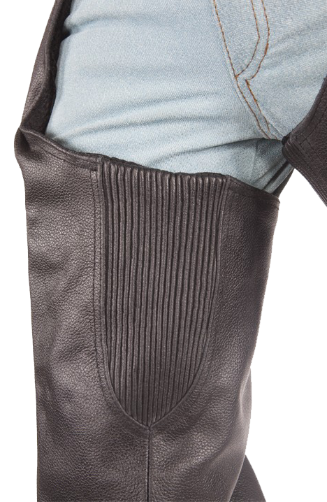 Leather Chaps - Men's or Women's - Braid and Fringe - C337-04-DL - Image 3