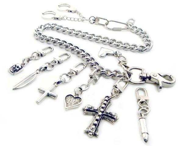 Clip On - Cross - Knight Hack Plating - Add To Your Wallet Chain and More - K-BOLT15P-DS - Image 3
