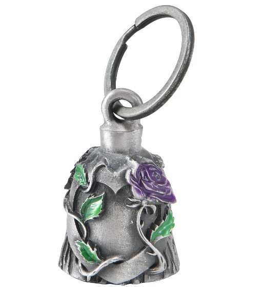 Motorcycle Ride Bell - 3D - Purple Rose - Spirit Bell - Gremlin - DBL30-L-DL - Image 2