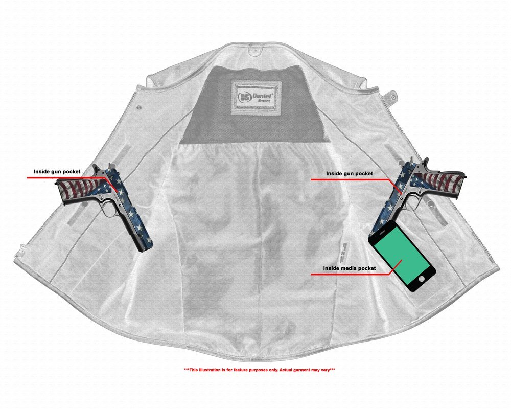 Leather Motorcycle Vest - Men's - Updated SWAT Team - Up To 8XL - Silent Strike - RC007-RC - Image 5
