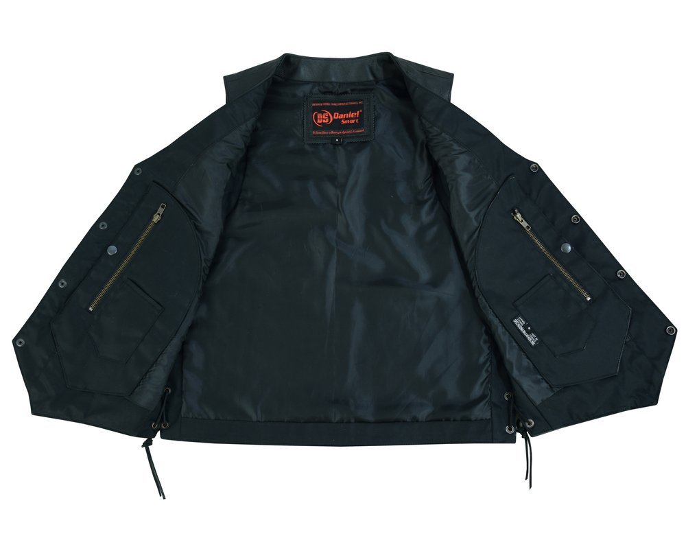 Leather Motorcycle Vest - Men's - 10 Pockets - Utility - Up To 8XL - Line Ranger - RC100-RC - Image 9