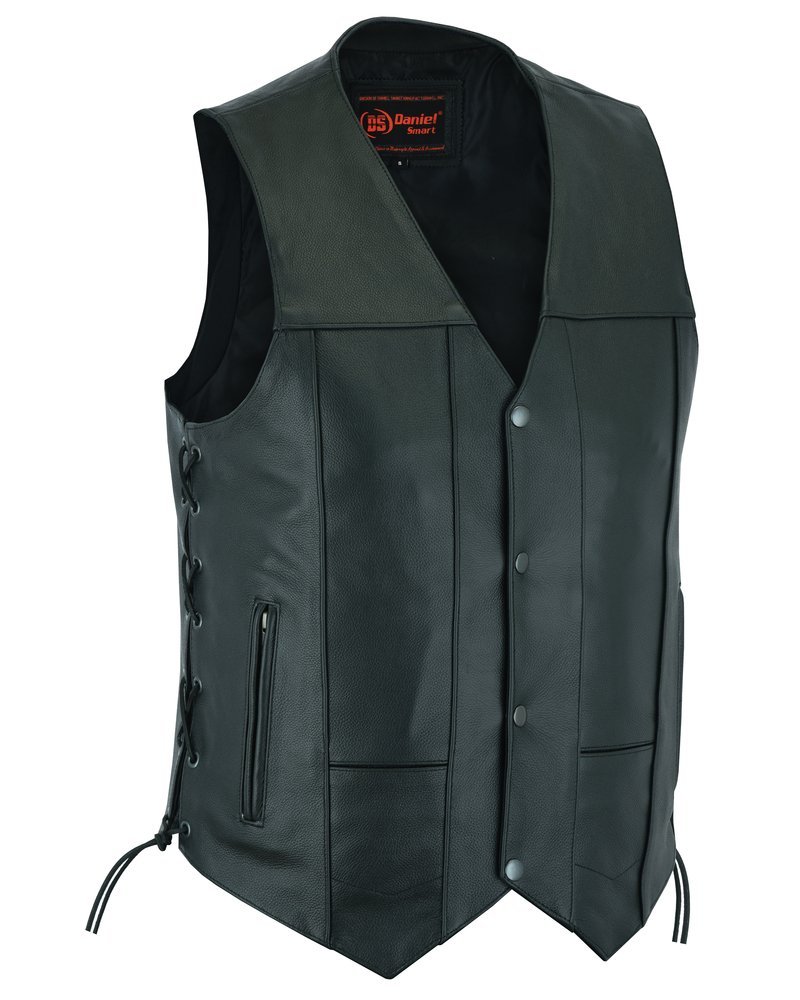 Leather Motorcycle Vest - Men's - 10 Pockets - Utility - Up To 8XL - Line Ranger - RC100-RC - Image 2