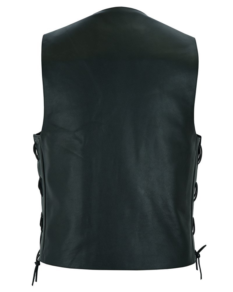 Leather Motorcycle Vest - Men's - Gun Pockets - Up To 9XL - ThunderLace - RC111-RC - Image 14