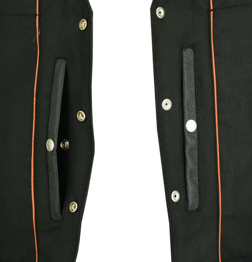 Leather Motorcycle Vest - Men's - Gun Pockets - Buffalo Nickel Snaps - Up To 8XL - SolidRider - RC141-RC - Image 12