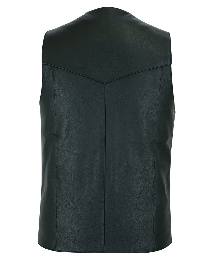 Leather Motorcycle Vest - Men's Tall - Up To Size 6XL - Big and Tall - RC162-TALL-RC - Image 11