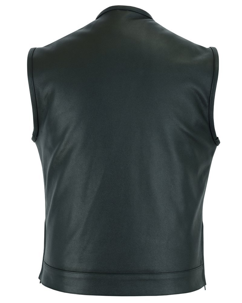 Leather Motorcycle Vest - Men's - Gun Pockets - Up To 12XL - Big and Tall - Titan Shade Eclipse - RC177-RC - Image 20