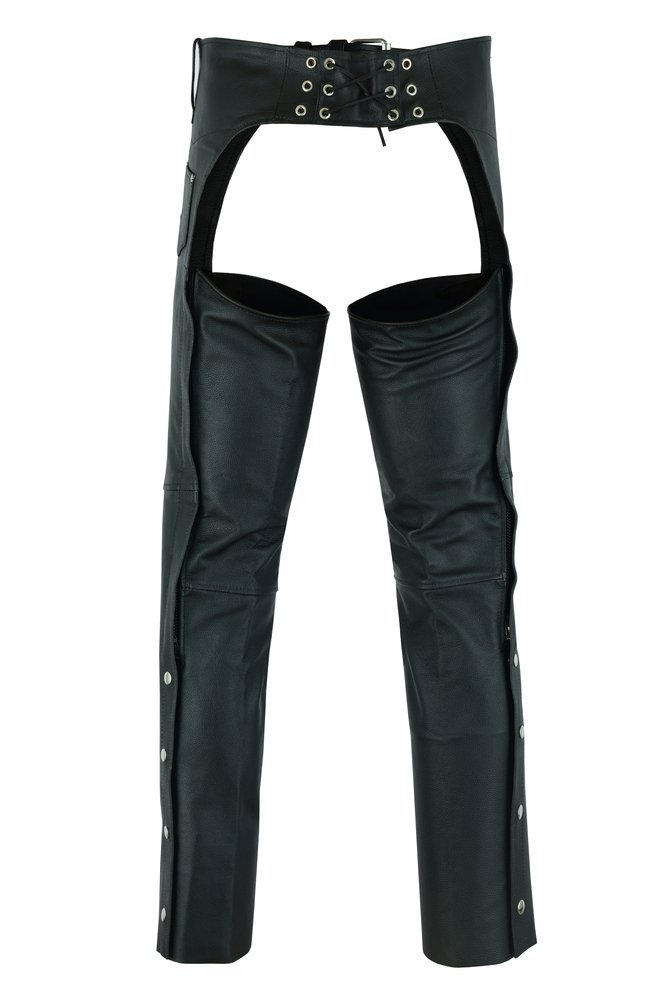 Men's Leather Chaps - Motorcycle - Unisex - Big - Up To 10XL - DS-400-DS - Image 4
