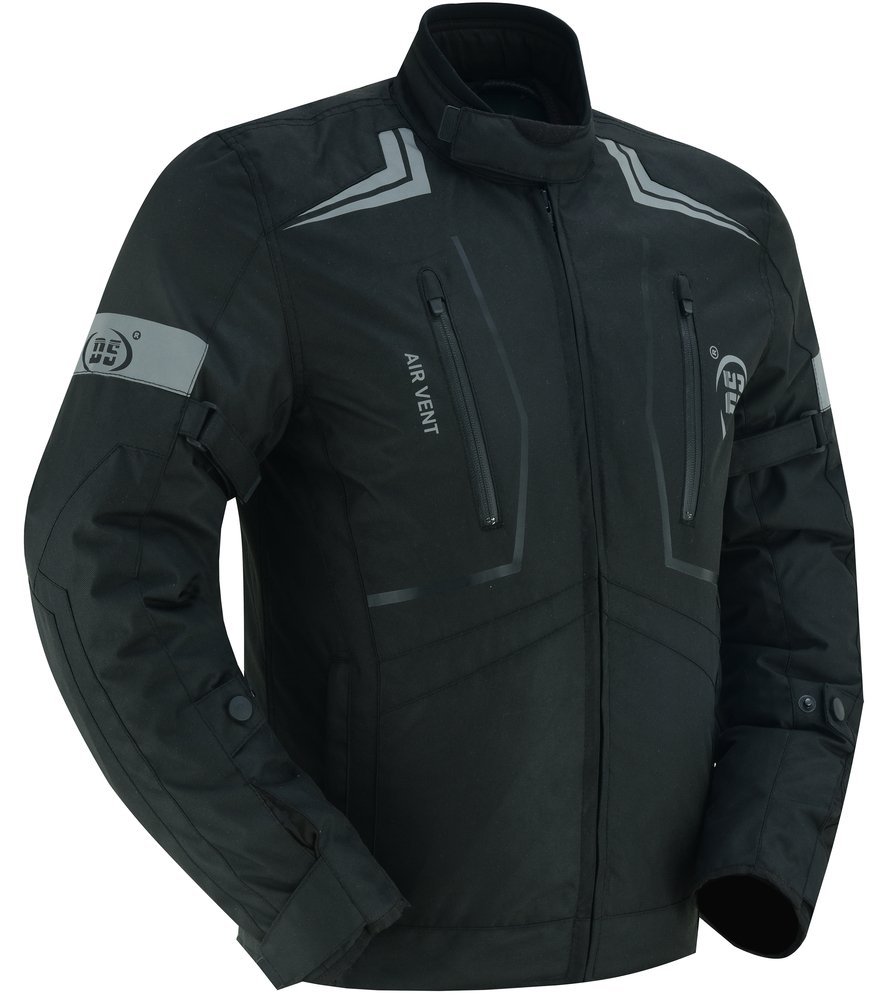 Mesh Motorcycle Jacket - Men's - Flight Wings - Black - Up To 5XL - DS4610-DS - Image 10