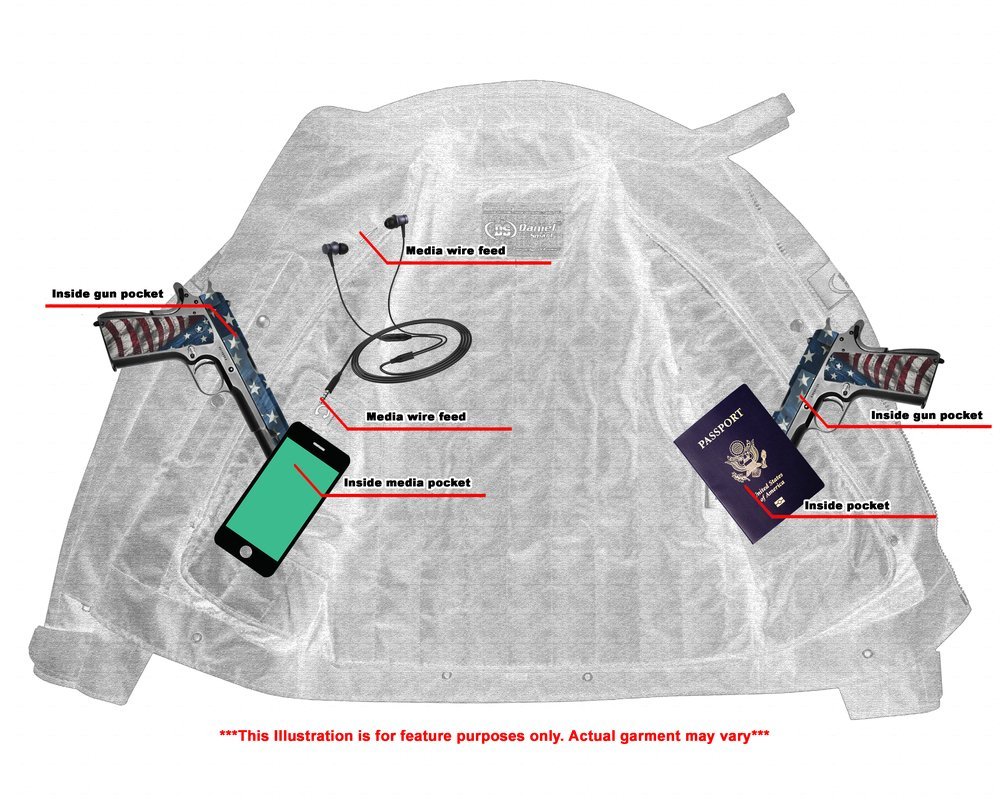 Mesh Motorcycle Jacket - Men's - Flight Wings - Black - Up To 5XL - DS4610-DS - Image 7