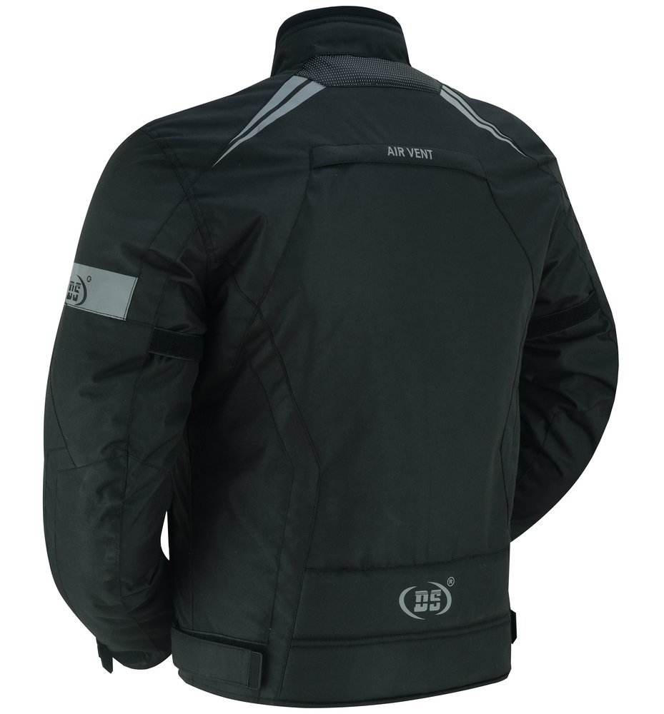Mesh Motorcycle Jacket - Men's - Flight Wings - Black - Up To 5XL - DS4610-DS - Image 3