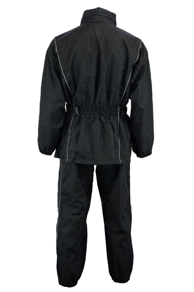 Rain Suit - Men's - Waterproof - Motorcycle - Black - DS589-DS - Image 2