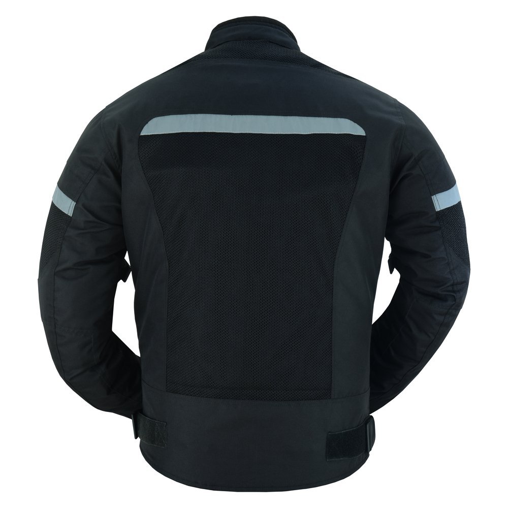 Mesh Motorcycle Jacket - Men's - Black - Up To 5XL - DS764-DS - Image 9