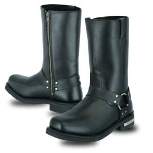 Leather Motorcycle Boots- Men's - Waterproof - Harness - DS9739-DS