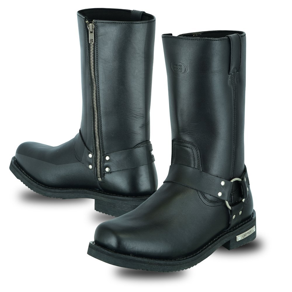 Leather Motorcycle Boots- Men's - Waterproof - Harness - DS9739-DS
