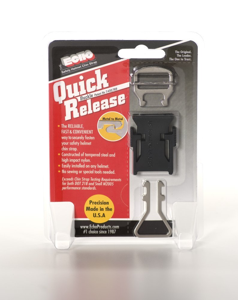 Echo Motorcycle Helmet Quick Release With Metal Ring - Choice Of Colors - 0108-ALL-DS - Image 3