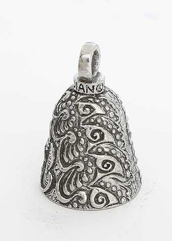 Peacock - Pewter - Motorcycle Guardian Bell® - Made In USA - SKU GB-PEACOCK-DS - Image 2