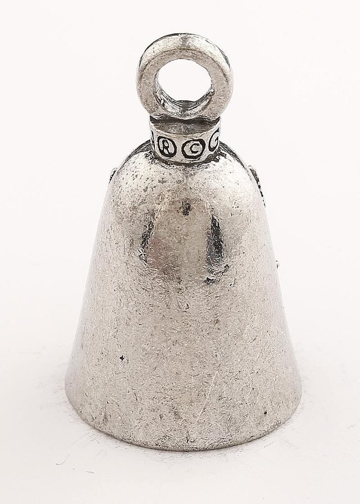 Pot Leaf - Pewter - Motorcycle Guardian Bell® - Made In USA - SKU GB-POT-LEAF-DS - Image 2