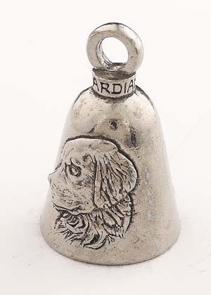 Retriever Dog - Pewter - Motorcycle Guardian Bell® - Made In USA - SKU GB-RETRIEV-DOG-DS
