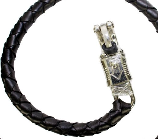 Get Back Whip - Black Leather - 50 Inches Long - SKU GBW1-11L-DL - Image 2