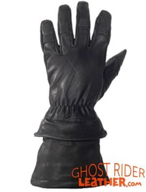 Leather Gloves - Men's - Gauntlet - Riding - Zip Off Cuffs - GLZ63-DL
